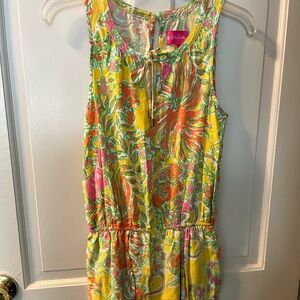 Lily Pulitzer Romper size XS floral yellow